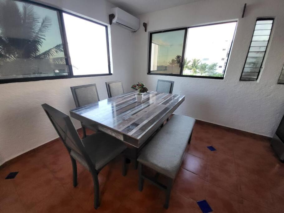 2 Rooms Apartment With Private Beach In Puerto Juarez Канкун Экстерьер фото